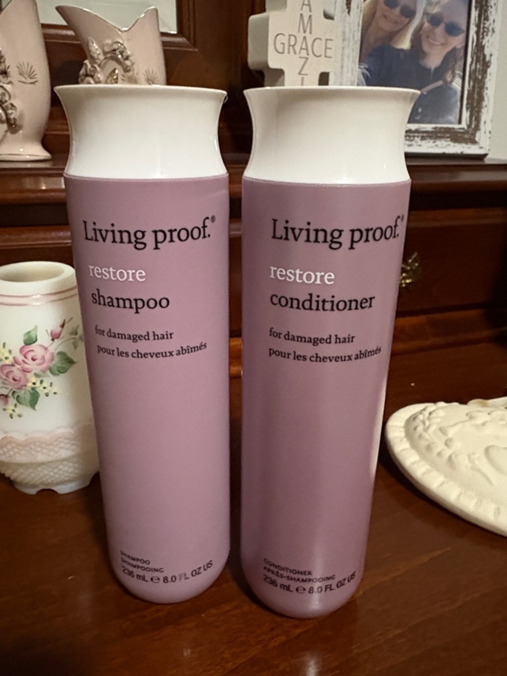 Living Proof Restore Shampoo & Conditioner - Dusty Rose
